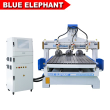 Jinan Blue Elephant 1325 Multi Head CNC Router Rotary Machine for Wood Furniture Industry